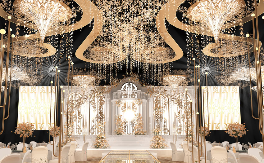 木垒花木兰喜事汇金色大厅效果展示